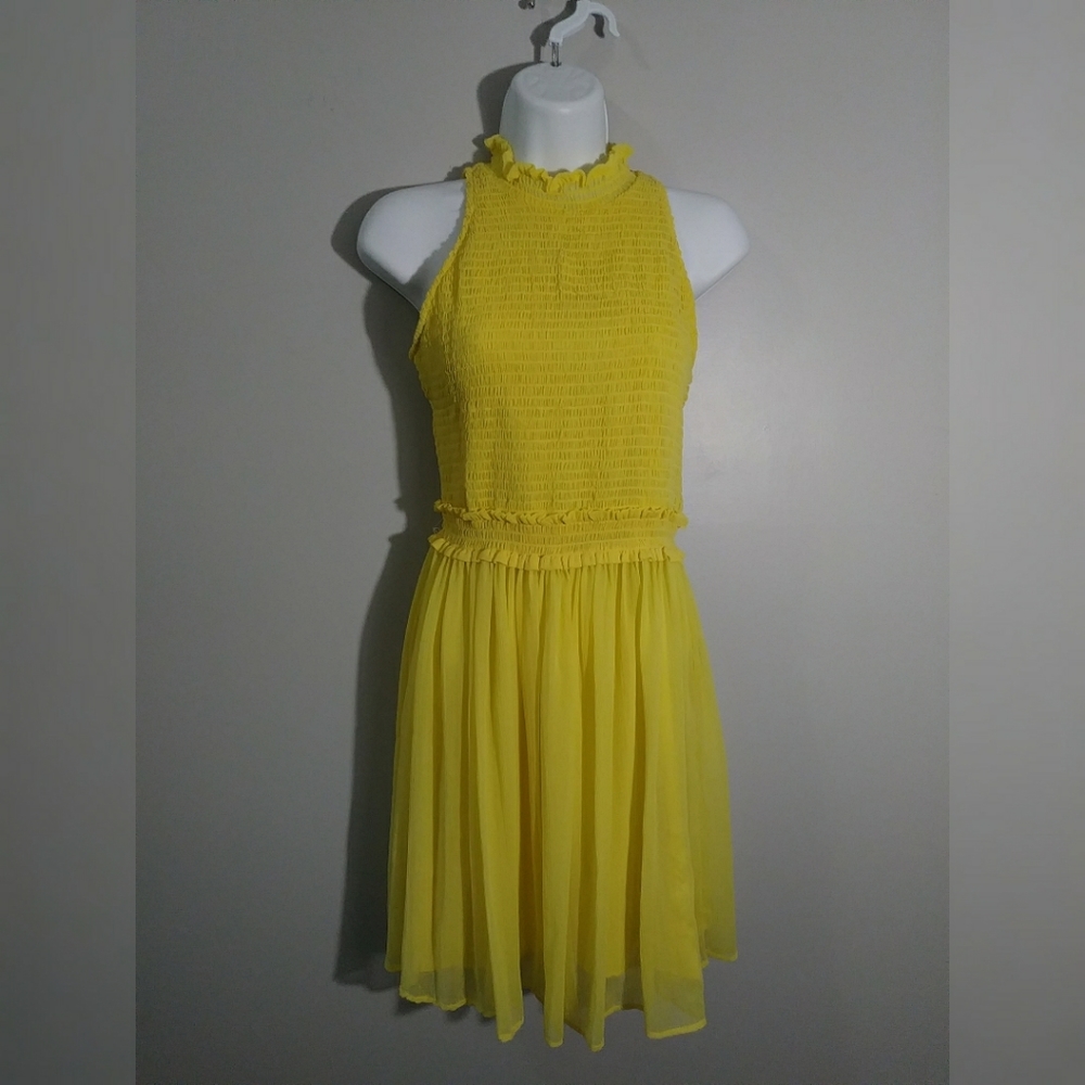 EUC Zara Basic Yellow Pullover dress sz S